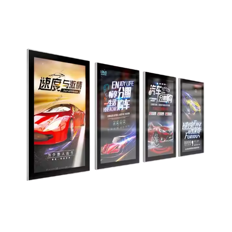 Luxury Store Window Light Box 18mm Ultra-Thin Wall Fitting Customizable Soft Light Eye Protection Design