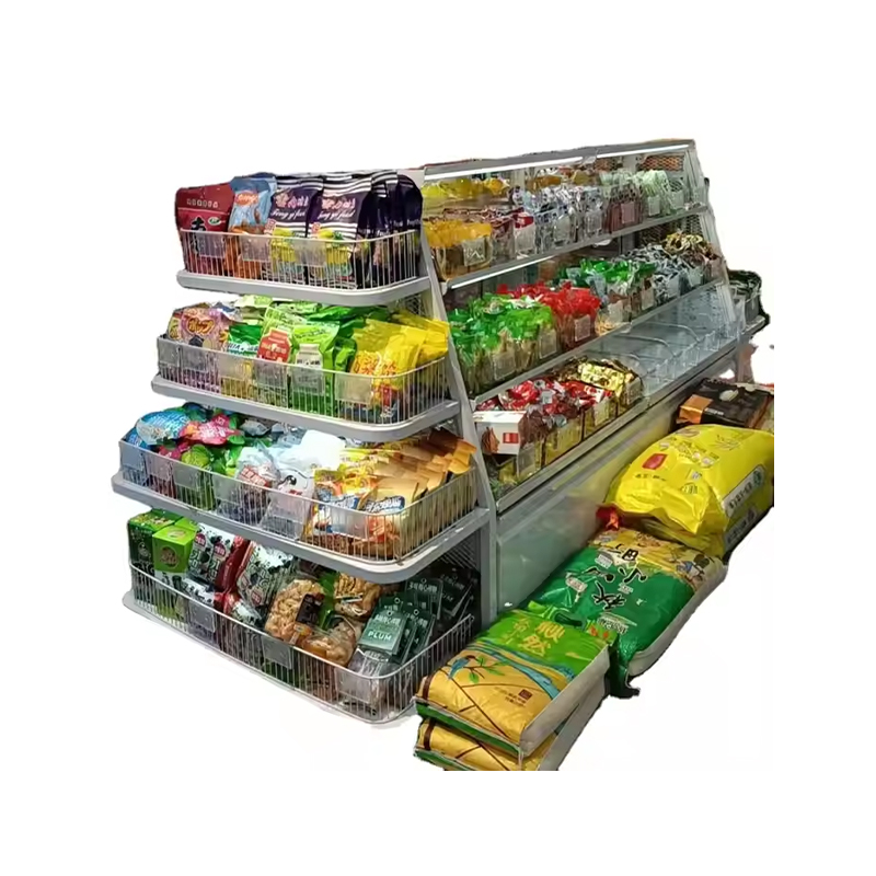 Double-Sided Tuk-tuk Flash Mob Folding Shelf Traditional Wood Products Display Stand Supermarket Rack Made of Metal