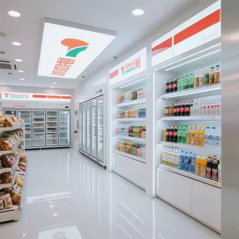 Best Selling 1.5m Narrow Wall Shelf General S-File Compact Convenience Store Scheme Steel Light Box Hanging Decorative